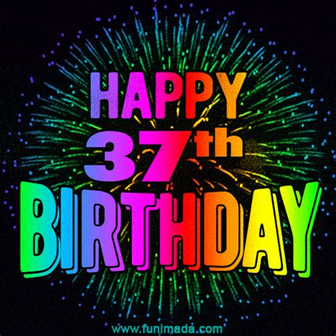 Wishing You A Happy 37th Birthday Animated  Image