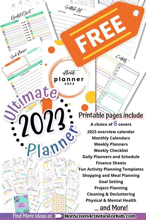 Ultimate 2023 Planner Printable Pdf Mom Planner Printables Free