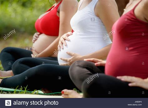 Pregnant Women Group Of Moms During Pregnancy Attending Prenatal