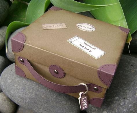 Suitcase Box Shoe Box Crafts Diy Suitcase Shoe Box