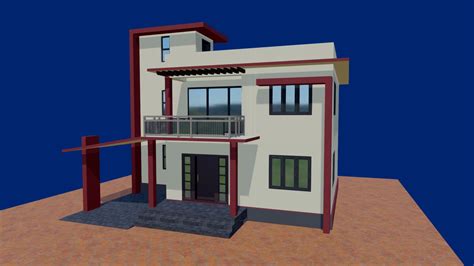 Modern House Download Free 3d Model By Shibu7202 5e89e66 Sketchfab