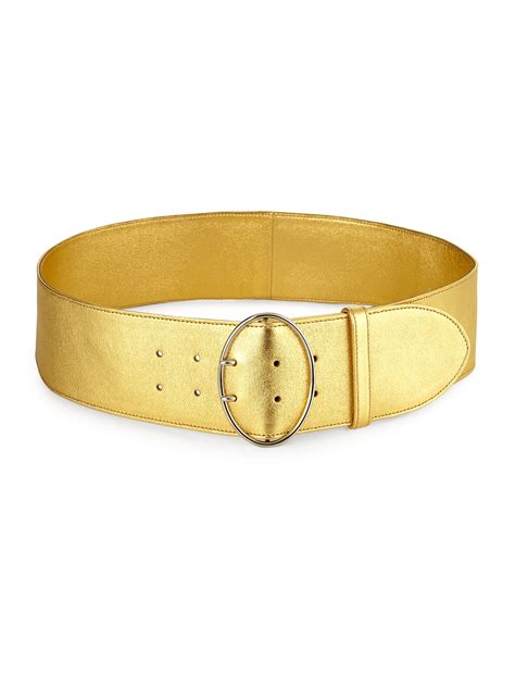Prada Gold Leather Belt