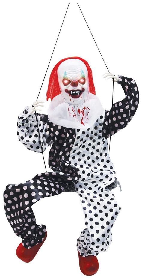 Animated Scary Clown On Swing Animated Halloween Props Scary