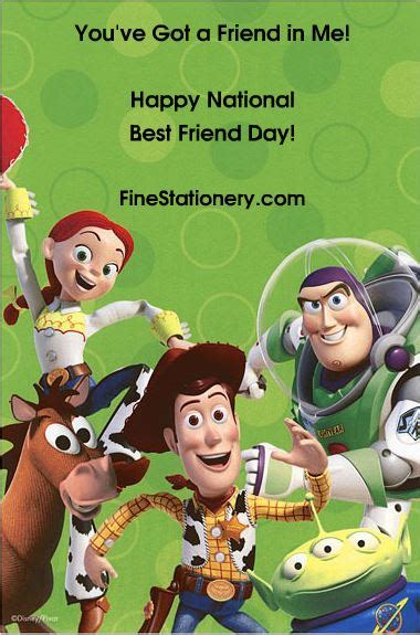 A friend calms you down when you're angry, but a best friend skips beside you with a baseball bat singing. Noted. | FineStationery.com: Happy National Best Friend Day!