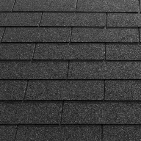 3 Tab Square Reinforced Fibreglass Roofing Shingles Black