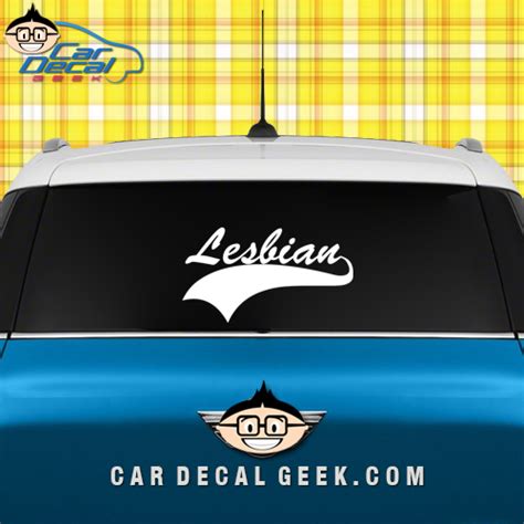 lesbo lesbian vinyl decal sticker lgbt decals