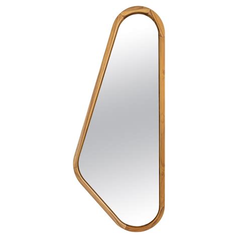 Ali Right Mirror In Teak Wood Finish Frame Individual For Sale At 1stdibs