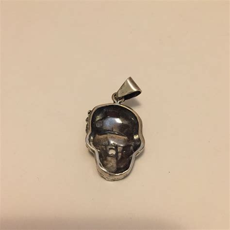 Sterling Silver Calavera Skull Pendant