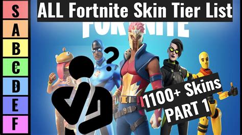 Create A Fortnite Skins Tier List Tiermaker My XXX Hot Girl