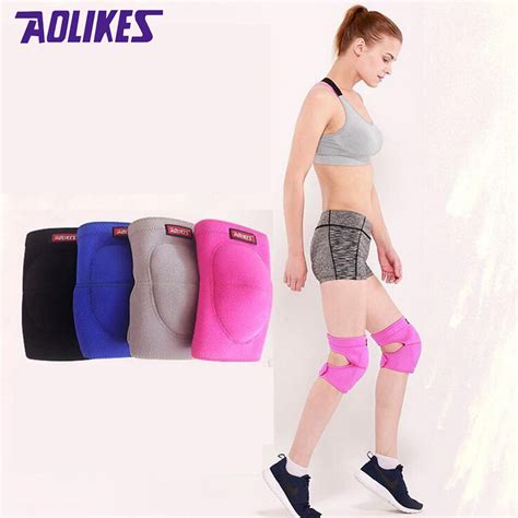 Aolikes Pair Volleyball Knee Pads Thicker Sponge Sports Support