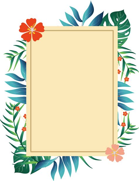 Summer Png Frame Clip Art Frames Borders Frame Border Design Page My