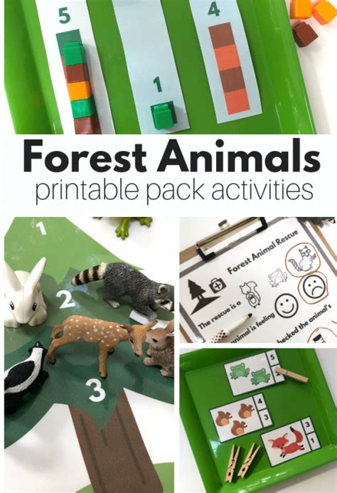 Forest Animals Theme Printable Pack Forest Animals Theme Forest