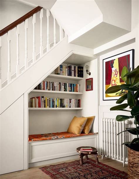 37 Reading Nooks And Bookcases Under The Stairs Shelterness
