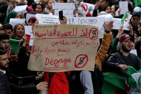 Protest Of Algerian University Students Middle East Monitor