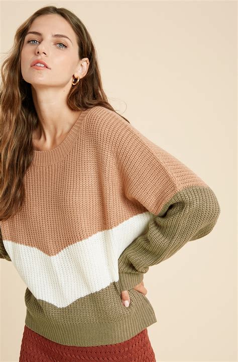 Legend Colorblock Sweater Shop Trinkets Boutique