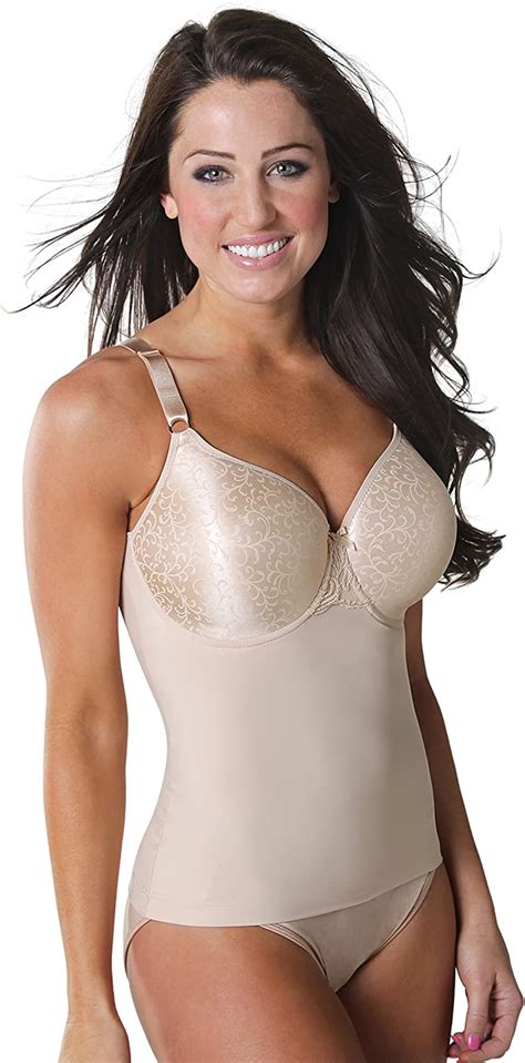 Ultimate Pretty Cami Style Back Smoothing Bra Wbody Shaping Underwire Foam Cup At Amazon
