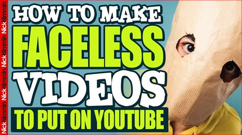 10 Ways To Make Videos Without Showing Your Face Youtube