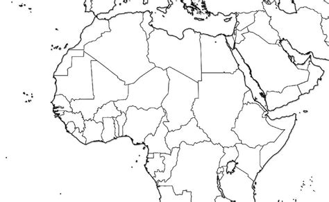Map Of Africa Coloring Page 11 Best Images Of Blank Map Worksheet