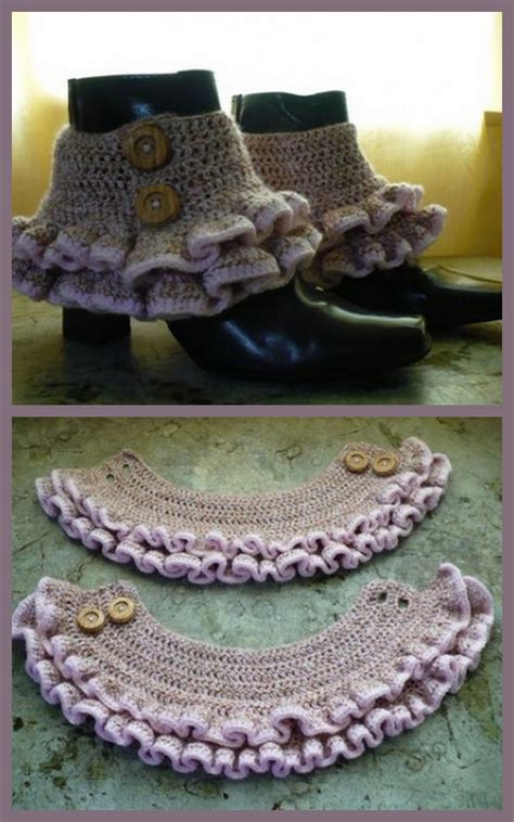 Crochet Pattern Victoriansteampunk Ruffled Spats Crochet Leg