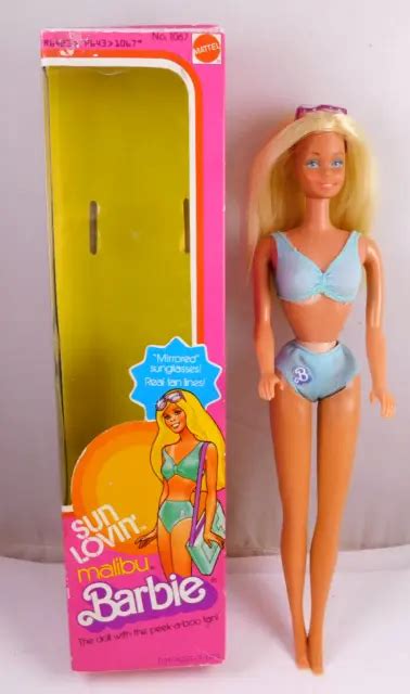 VINTAGE 1978 MATTEL Blonde Tnt Sun Lovin Malibu Barbie Doll 1067 With