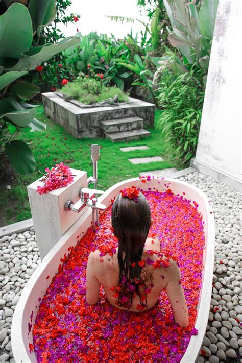 Bali Flower Bath By Ksenia Bobrovskaya Bath Inspiration Cool Tree