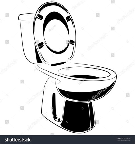 Toilet Stock Vector Illustration Shutterstock