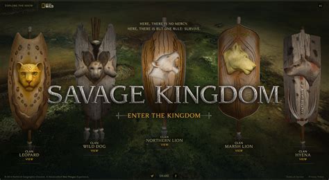 Nat Geo Wild Savage Kingdom Microsite — Teresa Van Wagner