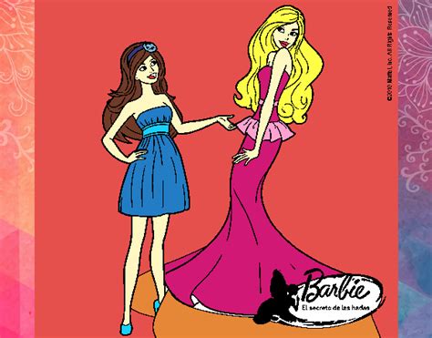 Dibujo De Barbie Estrena Vestido Pintado Por Silvana En Dibujos Net My Xxx Hot Girl