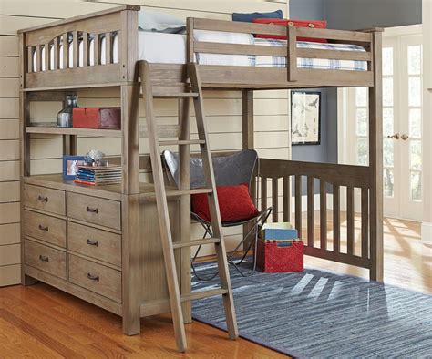 Coaster loft bed full size work station. Wooden Queen Bunk Bed With Desk : Home Furniture Ideas ...
