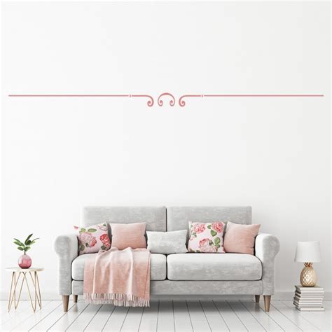 Basic Straight Line Boarder Wall Sticker Decorative Wall Art