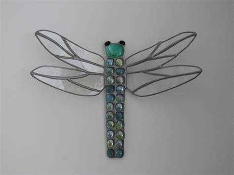 Stained Glass Dragonfly Wall Art Dragonfly Glass Art
