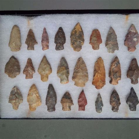24 Tennessee Arrowheads From 1 716 To 2 716 Authentic Indian