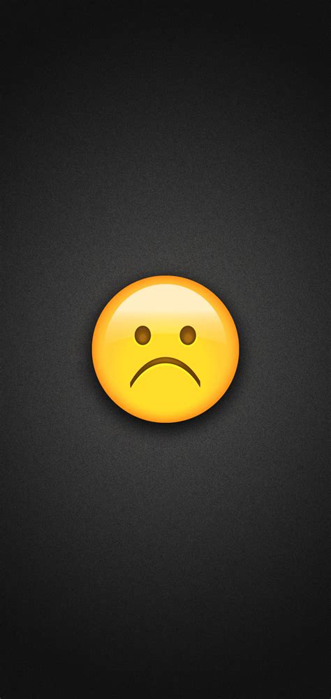 Very Sad Emoji Phone Wallpaper Smiley 1080x2280 Wallpaper