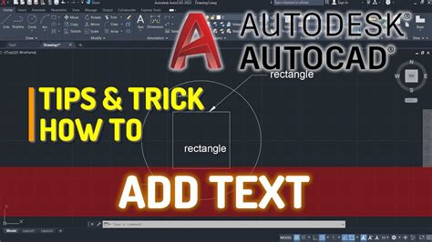 Autocad How To Add Text Youtube