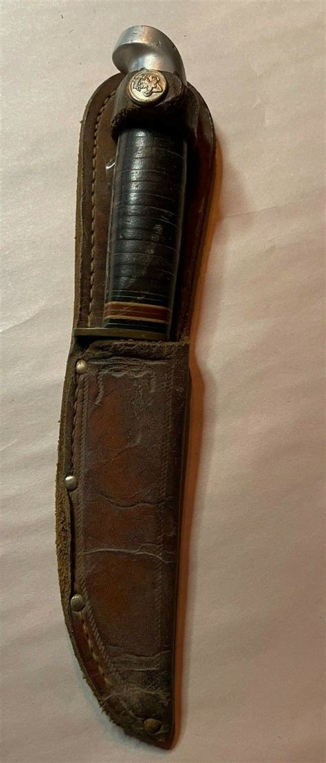 Vintage 1950s Boy Scout Bsa Western Fixed Blade Survival Bowie Hunting