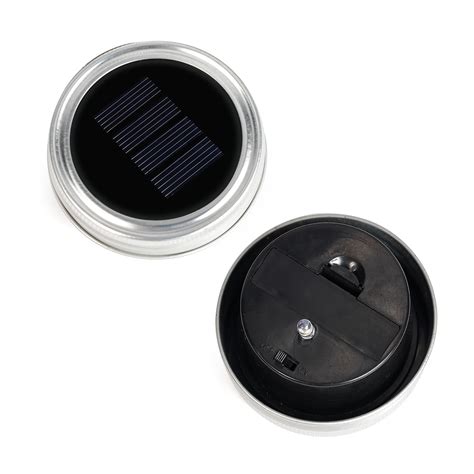 3 Pack Solar Mason Jar Led Light Magnet Onoff Switch Wire