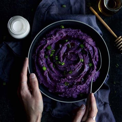 Purple Mashed Sweet Potatoes Savory Side Dishes By Lane Grey Fare