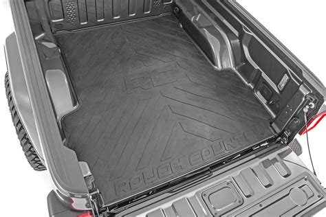 Rough Country Rubber Bed Mat For 2020 2023 Jeep Gladiator Jt 5 Bed