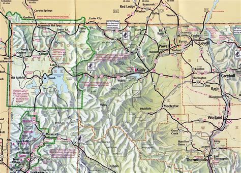 Cody Wyoming Map Gadgets 2018
