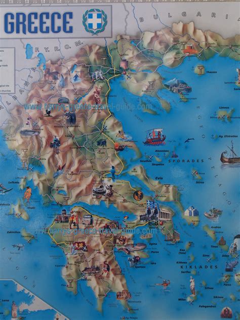 Tourist Map Of Greece Cyndiimenna