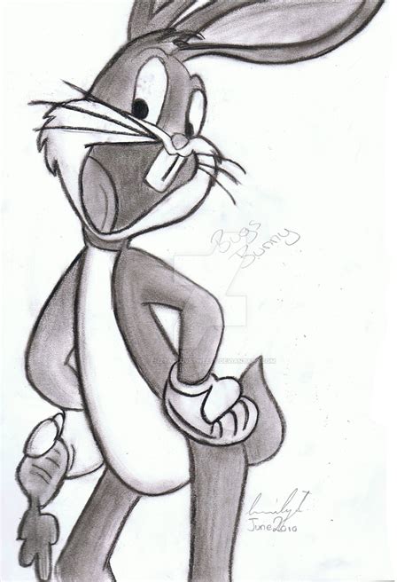 How To Draw Easy Bugs ~ Learn How To Draw Bugs Bunny From Looney Tunes