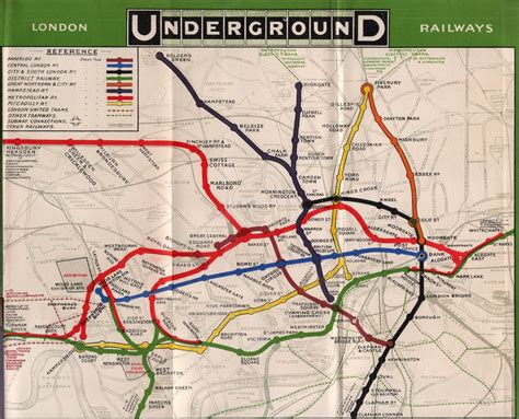 London Underground Tube Map 1908 An Early Example Of A Ma Flickr
