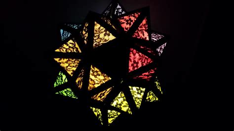 Rainbow Moravian Star Lamp 10 Steps With Pictures Instructables