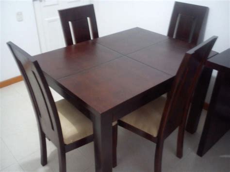 Juego de comedor 4 sillas turin blanco genova. Comedor 4 Puestos En Madera #comedoresmodernos | Sillas ...