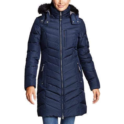 Eddie Bauer Womens Sun Valley Down Parka Navy Regular L Regular