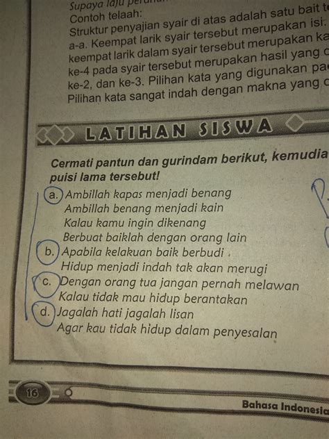 Caranya, dengan menempelkan selotip ke kulit dubur sesaat setelah bangun tidur. Contoh Pantun Syair Dan Gurindam Brainly | Cikimm.com