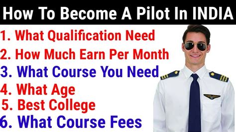 How To Become A Pilot In India Best College And Course Youtube