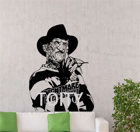 Freddy Krueger Wall Decal Maniac Nightmare Elm Street Vinyl Sticker