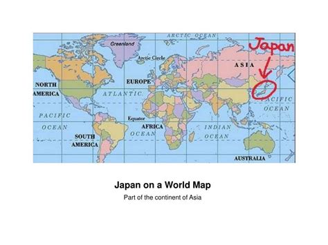 Ppt Japan On A World Map Powerpoint Presentation Free Download Id