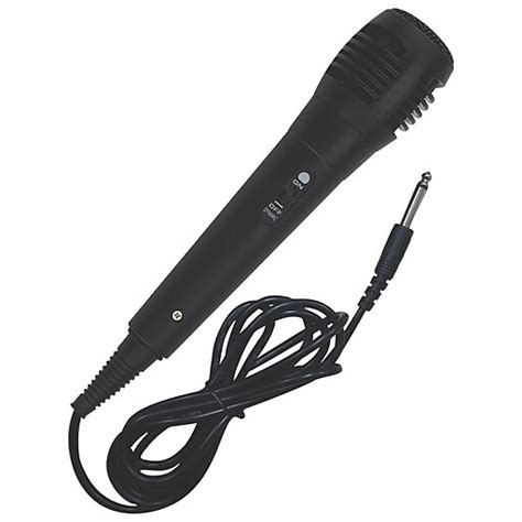 Karaoke Usa Dynamic Corded Microphone Black M186 At Staples